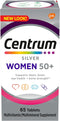 Centrum Silver Women's Multivitamin for Women 50 Plus, 65 Ct - Multivitamin/Multimineral Supplement with Vitamin D3, B