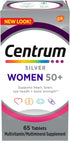 Centrum Silver Women's Multivitamin for Women 50 Plus, 65 Ct - Multivitamin/Multimineral Supplement with Vitamin D3, B