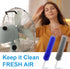 PENGJINYU 2 Set Pcs Cobweb Duster, Bendable Fan Cleaner Brushes Reusable, Plastic Microfiber Duster for Air