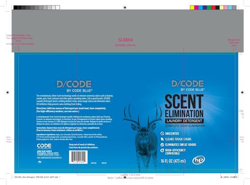 D/CODE by Code Blue Unscented Laundry Detergent, Choose Size