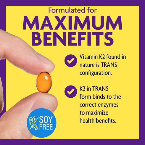 InnovixLabs Full Spectrum Vitamin K2 MK-7 - 90 Capsules, 600 mcg for General Health & Bones, Soy & Gluten Free