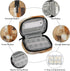 Skerhhux 7 Brown Pattern Design Pill Case Travel Pill Organizer Weekly Day Portable with Zipper Medicine Box Pill Case