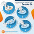 ExpressionMed Adhesive Patch for Dexcom G6 (5-Pack), Waterproof CGM Tape Made in The USA (Wildflower)
