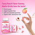 2 Pack Calcium Magnesium Zinc Gummies with Vitamin D3 & B12, Sugar Free, Vegan Peach Flavor Calcium Supplements for