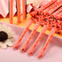 WILLBOND 60 Pcs Perm Rods for Long Hair, Plastic Curl Rods, Cold Wave Irons, Shell Pink