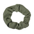 Small Cotton Hair Scrunchies 12 Pack (Olive Green)