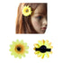 Lawie 16 Pack Artificial Fake Yellow Small Daisy Sunflower Hair Clips - Floral Hairpins Alligator Barrettes Brooches