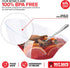 54oz Clear Plastic Serving Bowls, 4 Pack Large Disposable Candy Dishes for Chips, Snacks, Salad Bar, Party Supplies