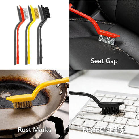 TURUM 12Pcs Set,Hard Crevice Cleaning Brush Bristle Cleaning Supplies for Kitchen, Bathroom, Corner, Grout, Sink, Cup