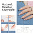 Modelones Medium Almond Nail Tips, 500Pcs Clear False Acrylic Press on Nails, 10 Sizes for Nail Extension DIY