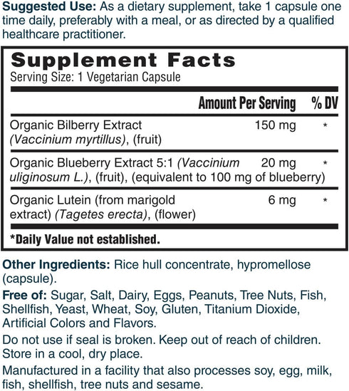 Nature's Lab Vision Complex | 90 Capsules