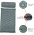 Set TIDTALEO Acupressure Massage Mat and Pillow with Carry Bag, Relief Back and Neck Mat for Relaxation and Yoga
