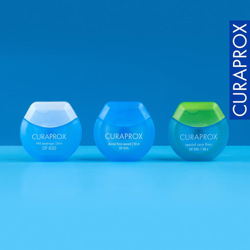 Curaprox DF 820 PTFE Tear-Resistant Dental Tape for Improved Dental Hygiene