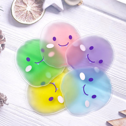 5 PCS Boo Boo Ice Pack, Kid Reusable Hot Cold Pack for Pain Relief, Wisdom Teeth, Baby Colic
