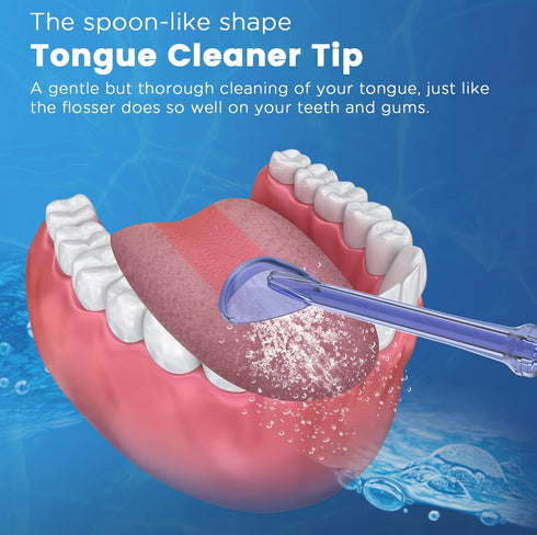 Replacement Tips for Waterpik, Water Flosser Heads Parts for Oral Irrigator (6 Tips Different & Storage Case)
