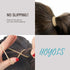 HOYOLS Light Blonde Ponytail Holders - No Metal Elastic Hair Ties, Braided Bands Scrunchies for Medium Hair, 50 Count,