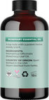 Pure Rosemary Essential Oil 4oz - Undiluted Oil for Hair, Skin, Nails & Aromatherapy Diffusers