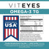 Viteyes Omega-3 TG, Supports Eye & Heart Health, Natural Triglyceride Fish Oil Formula, 60 Count