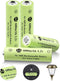 JiajaX Ni-MH Rechargeable AA Batteries, AA 600mAh 1.2V Solar Batteries for Garden Landscaping