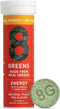 8Greens Daily Greens Energy Effervescent Tablets - Natural Energy Boost with Guarana & Yerba Mate, Peach Flavor