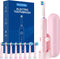 MCUDKIK Rotating Electric Toothbrush for Adults, 8 Brush Heads (2 Types) & Travel