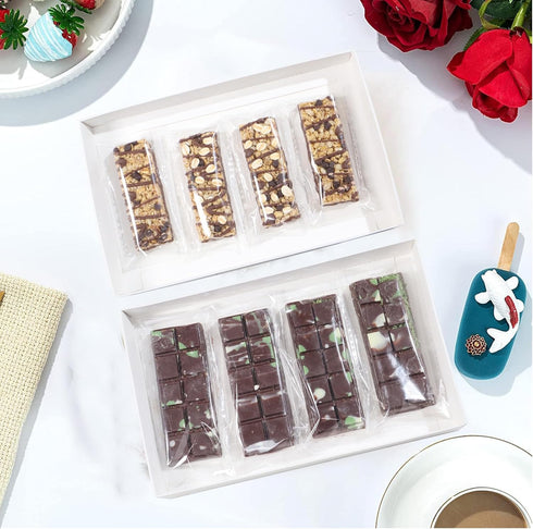 ROSPAKTEK 50Pack 3x6Inches Packaging Packaging Granola Bar Bags Cakesicle Bags Rice KrispiesTtreats Individually