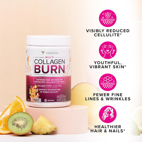 Hydrolyzed Collagen Powder for Weight Loss - Ultimate Beauty Complex Multi Collagen Peptides for Fat Burning Support