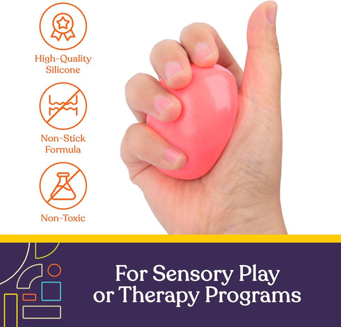Set 6 3 Special Supplies Therapy Putty for Kids and Adults - Resistive Hand Exercise Stress Relief Therapy Putty Kit