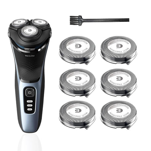 SH30 Replacement Heads for Norelco Shaver Series 3000, 2000, 1000, 5000X, Blades for Philips Norelco Shaver 3800, 3600,