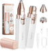 Rechargeable Facial Eyebrow Hair Remover for Women, 2 in 1 Electric Trimmer and Shaver with Light