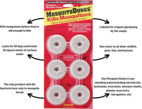 Summit Chemical Co. Insect Mosquito Dunk, 6 Pack