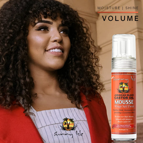 Sunny Isle Jamaican Black Castor Oil Mousse Wrap Set Twist 7oz - Excellent Hold, Luxurious Shine, Moisturizes