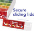 Patterson Medical 7 19 12 5.4 cm Anabox Weekly Pill Organiser, Day Pill Box, Handy Organised Tablet