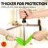 Vgo... 2-Pairs Dishwashing Gloves, Reusable Household Kitchen Gloves, Long Sleeve, Thick Latex for Cleaning and