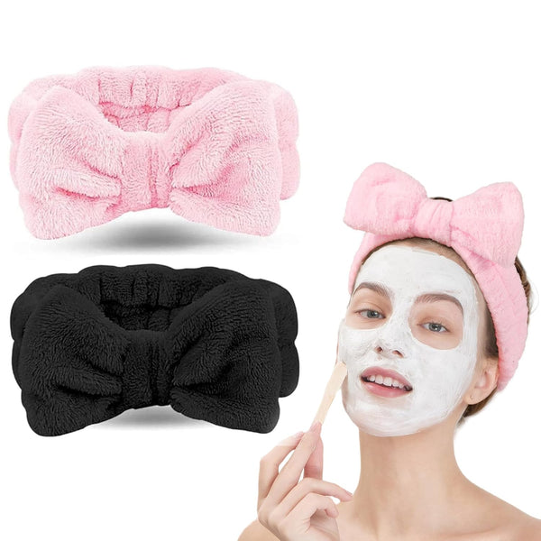 LADES Terry Cloth Facial Headband for Face Washing, Skin Care, Makeup