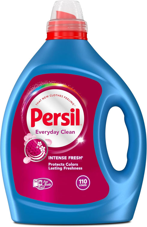 Persil Intense Fresh Liquid Laundry Detergent, 82.5 fl oz, 110 Loads, High Efficiency, Deep Stain Removal