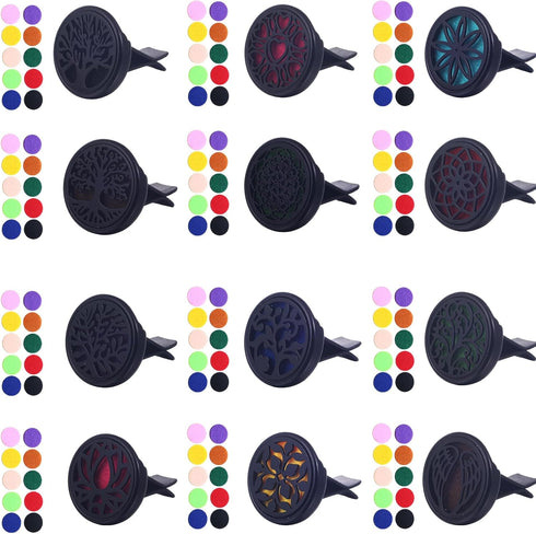 Ucubwfu 12pcs Car Diffuser, Car Aromatherapy Clip, Car Aromatherapy Essential Oil Diffuser, 30mm-Aromatherapy