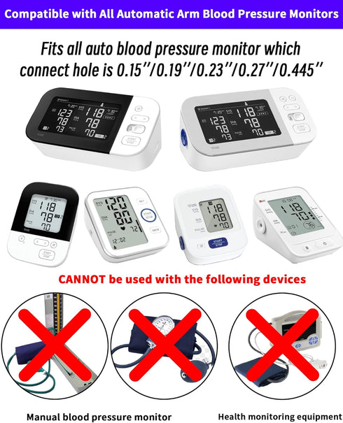 Medium Easy Wrap Blood Pressure Cuff - Compatible with Omron 7”-14” Inches (17-36CM) M Adult Replacement