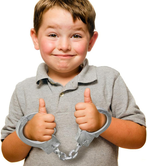 ArtCreativity 2 Pack Stretchy Toy Handcuffs for Kids, 10.5 Inch Elastic Fake Handcuffs, Party Favor