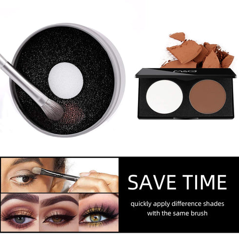 MSQ Brush Cleaner Color Removal Sponge, Quick Makeup Brush Cleaner Sponge, Compact Size for Travel