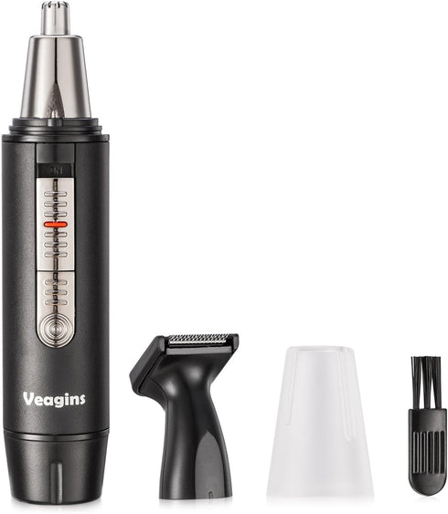 Nose Hair Trimmer for Men Wet Dry Facial Ear Hair Clipper with Vacuum System & Dual-Edge Blade