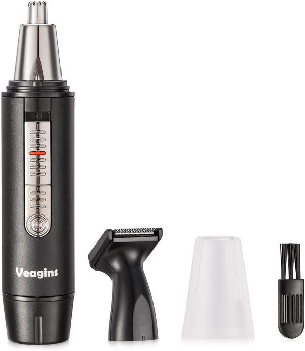 Nose Hair Trimmer for Men Wet Dry Facial Ear Hair Clipper with Vacuum System & Dual-Edge Blade
