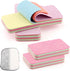 XIHUADOU 4 Pack 12-Layer Peelable Microfiber Sponges Ultra Absorbent Reusable Cleaning Pads for