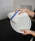 Pack 60 16x19 Sets, Bar Mops Blue Stripe of Kitchen Towels Multi-Purpose for Home, Restaurant and Cleaning White