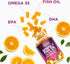 Omega 3 Fish Oil Gummies - 60 Gummies - Extra Strength for Joint, Heart & Brain Support - Orange Flavor