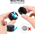 Small Metal Pill Case - Waterproof Pill Box for Pocket & Purse, Travel Medicine Organizer