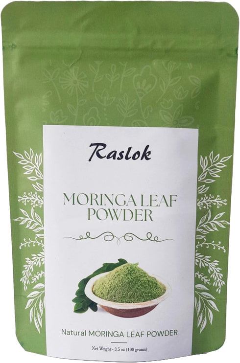 Moringa Powder 100% Pure Moringa Olifera Leaf NO Stems, 3.52 Oz