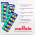 Murata LR44 Battery AG13 357A 1.55V Alkaline Button Cell, 5 Batteries