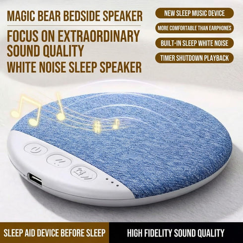 ROUASD 5.4 Ultra Thin Under Pillow Speaker, White Noise & Nature Sounds Sleep Sound Machine, Blue-Tooth Pillow