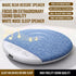 ROUASD 5.4 Ultra Thin Under Pillow Speaker, White Noise & Nature Sounds Sleep Sound Machine, Blue-Tooth Pillow